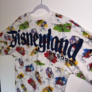 Disneyland Ink & Paint Spirit Jersey XS Mickey Mouse Donald Duck Pinocchio Dumbo